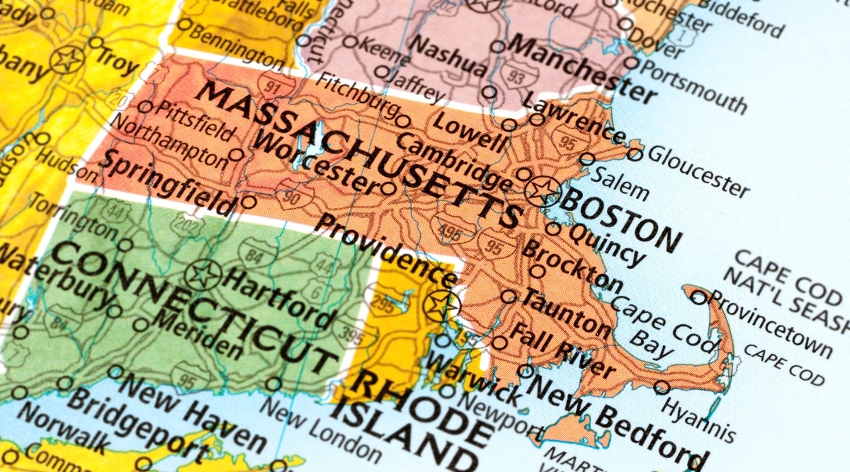 Massachusetts State Map