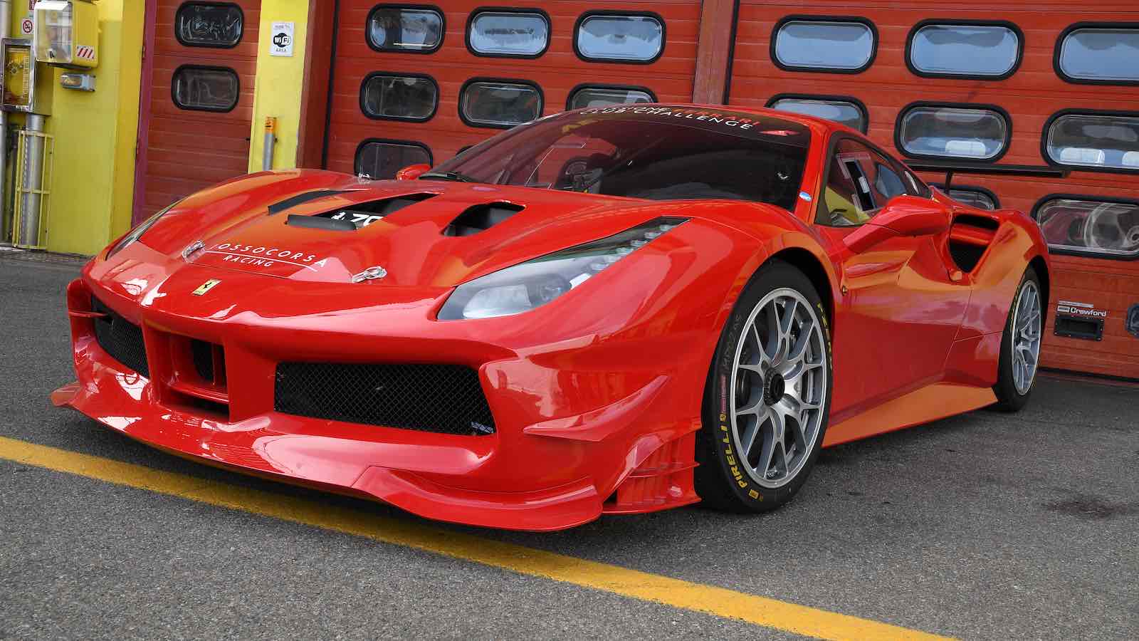 Ferrari 488 Turbo Challenge at Paddock Show of Ferrari Anniversary 1947-2017 in Mugello Circuit at Finali Mondiali Ferrari 2017. Italy — Photo by Dan74