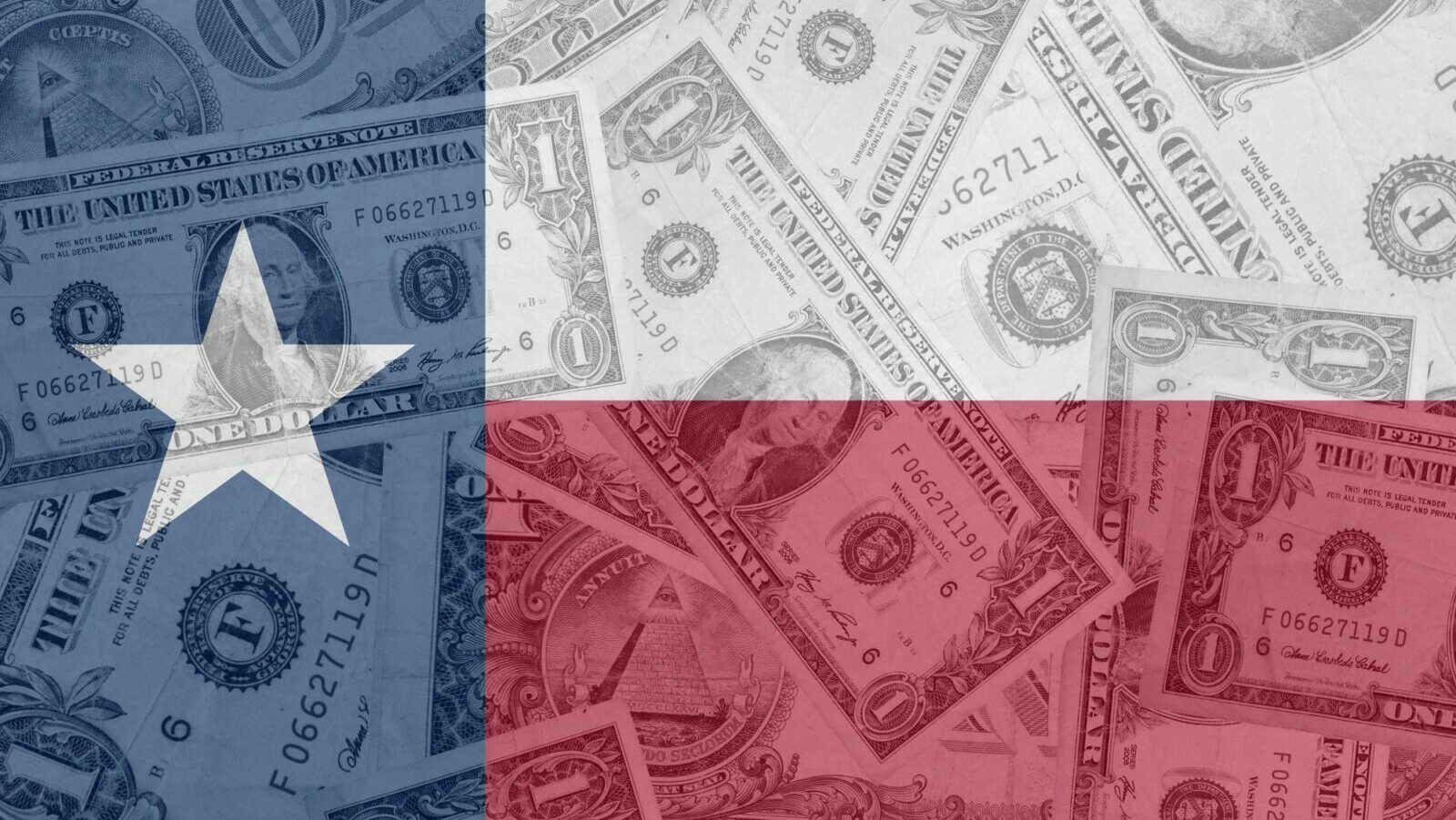 texas flag dollar bills