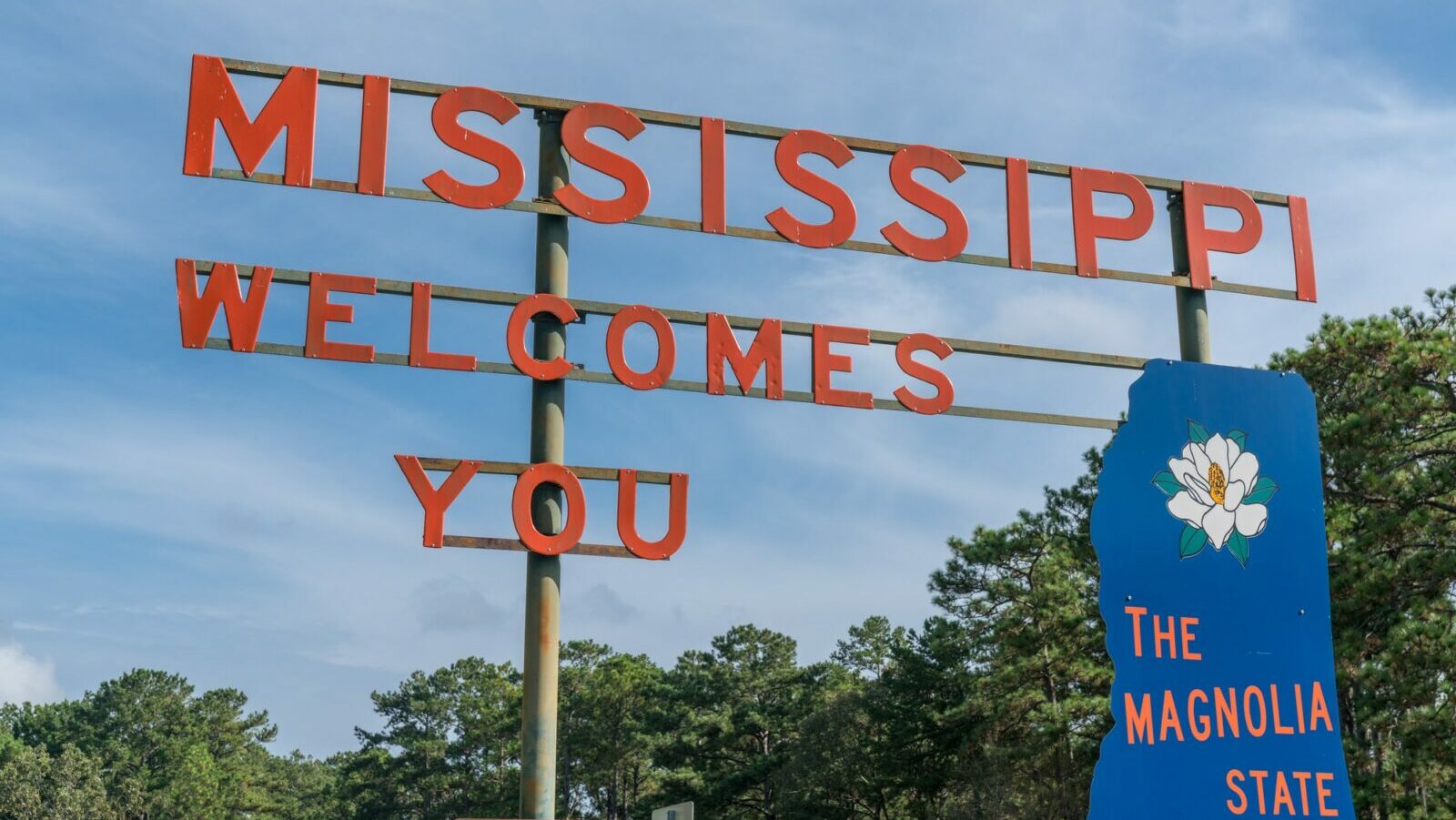 Welcome to Mississippi Road Sign