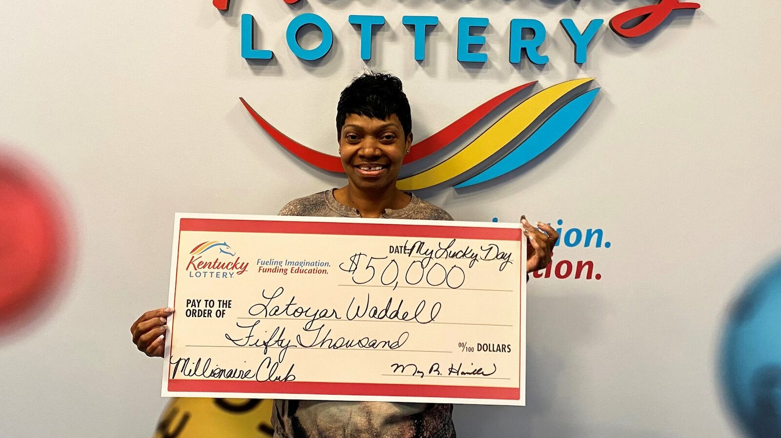 Latoyar Waddell kentucky lottery winer