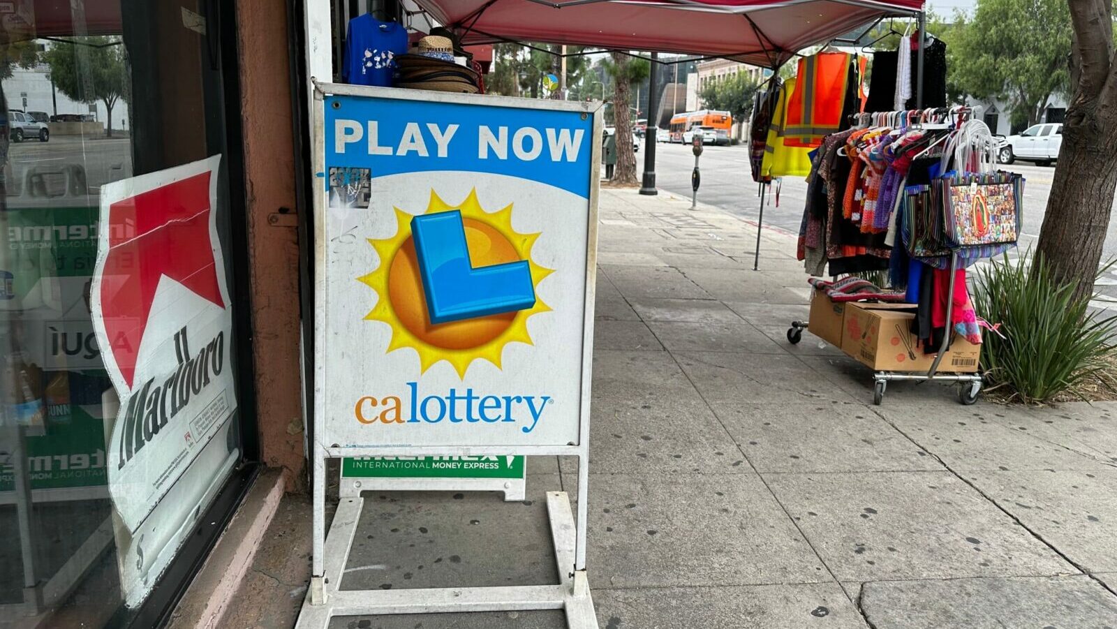 california lottery sign