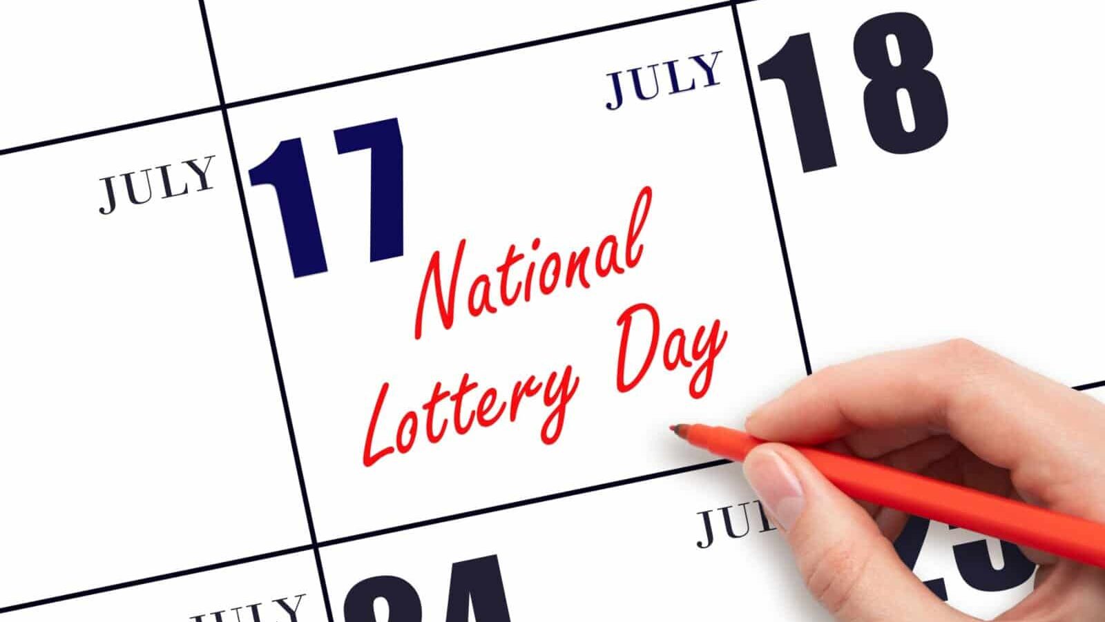 national lottery day calendar