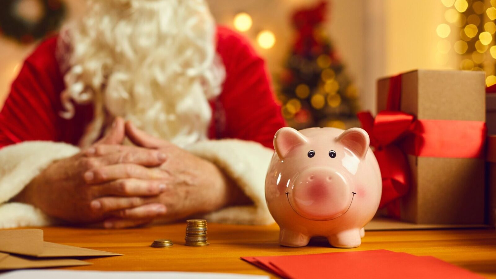 santa piggy bank